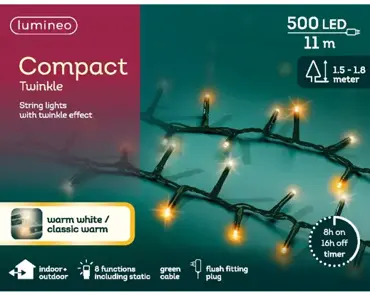 LED Compact Lights x500 (Warm White/Classic Warm) - image 2