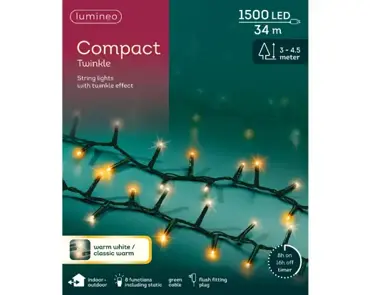 LED Compact Lights x1500 (Warm White/Classic Warm) - image 2