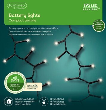 Led Durawise Compact Battery x 192 Warm White/Black Cable - image 4