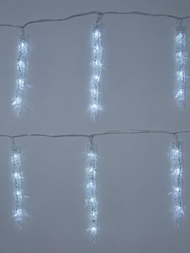 LED Icicles Cool White x10 - image 3