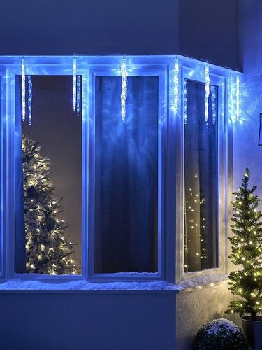 LED Icicles Cool White x10 - image 1