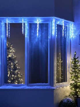 LED Icicles Cool White x10 - image 1