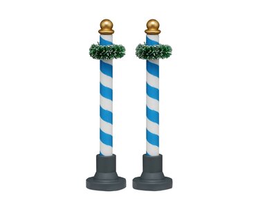 Lemax Biergarten Poles Set of 2