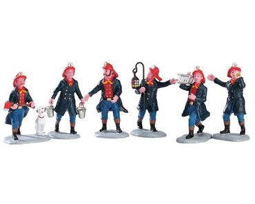 Lemax Fireman Set of 6