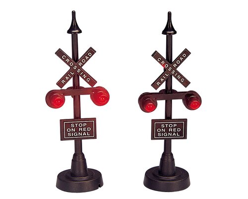 Lemax Railway Stop Light Set of 2