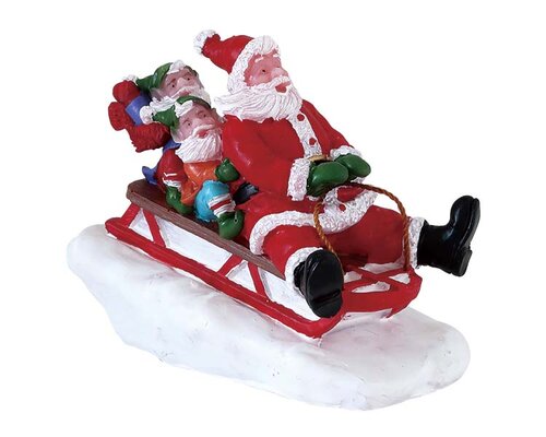 Lemax Sledding With Santa