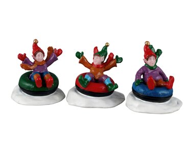Lemax Snow Tubers Set of 3