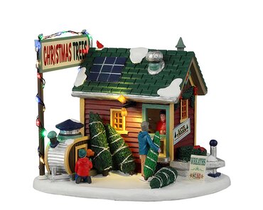 Lemax Tiny House Tree Lot