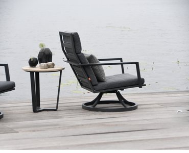 Life Maroon Mist Grey Soltex Swivel Relaxer Chair