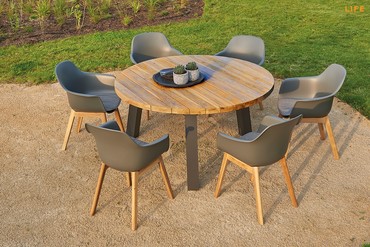 Life Texas 150cm Round Suite with Denver Dining Chairs - image 1