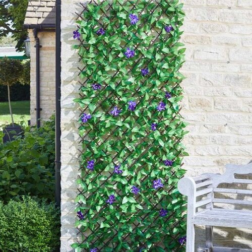 Faux Lilac Bloom Trellis 180x90cm - image 1