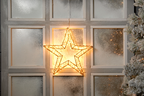 Lit Dewdrop Star (Warm White, Large) - image 2