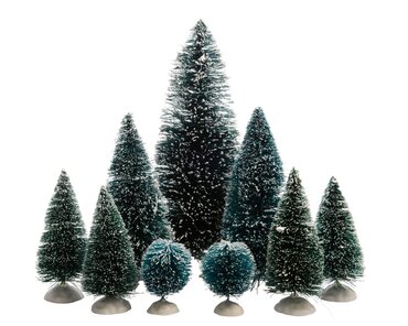 Lit Village Accessory x9 Pine Tree Assortment - image 1