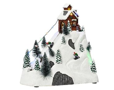 Lit Village Ski Slope