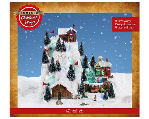 Lit Village Ski Slope & Train - image 2