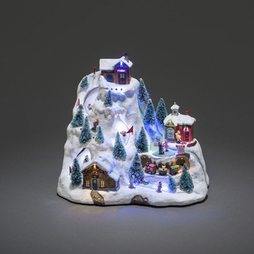 Lit Village with Ski Slope - image 1
