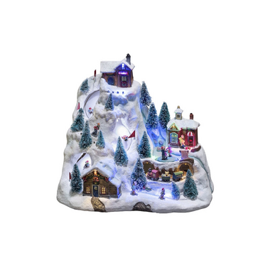 Lit Village with Ski Slope - image 2