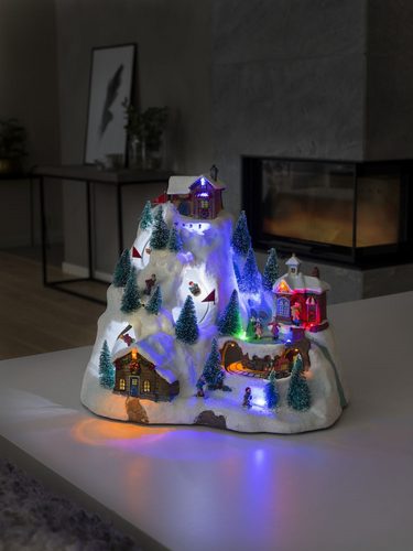 Lit Village with Ski Slope - image 3