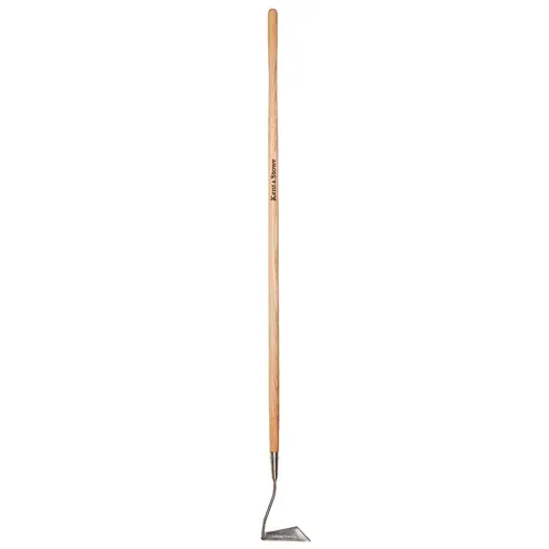 Long Handled 3 Edge Hoe Stainless Steel - image 1