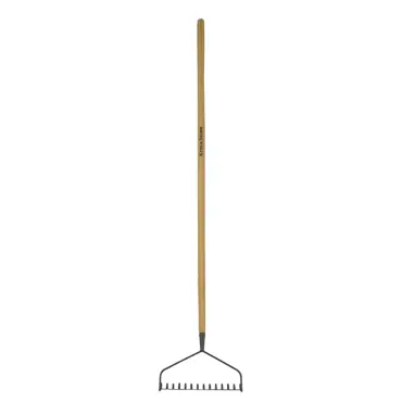 Long Handled Soil Rake Carbon Steel - image 1