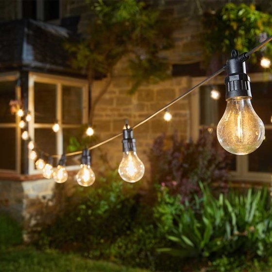 Low voltage festoon garden sale lights