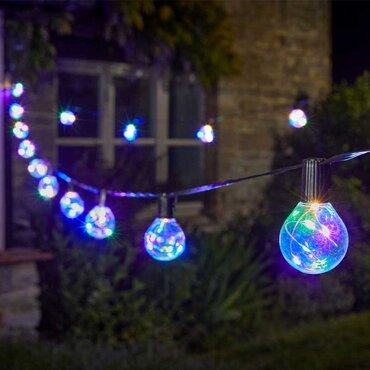 Low Voltage Firefly Festoon Lights Multi Coloured S/10