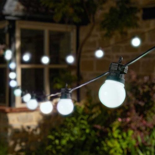 Low Voltage Party Festoon String Lights Cool White S/10 - image 1