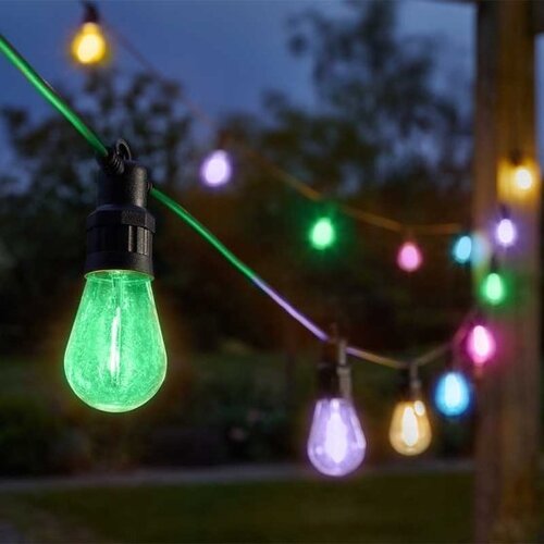 Low Voltage Vintage Festoon Lights Multi Coloured S/10 - image 1