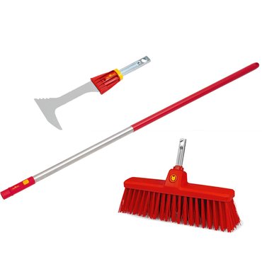 Broom, Scraper and 150cm Aluminium Handle - image 1