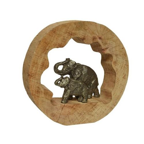 buy bronze elephants mango wood statue