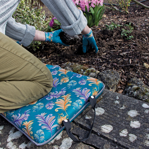 Memory Foam Folding Kneeler Teal - image 3