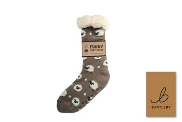 Mens Sherpa Sock Sheep Design