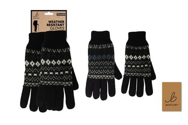 Mens Waterproof Patterned Gloves