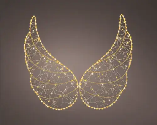 Micro LED Angel Wings Gold/Classic Warm 50cm - image 1