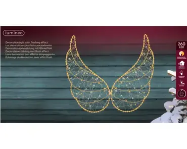 Micro LED Angel Wings Gold/Classic Warm 50cm - image 2
