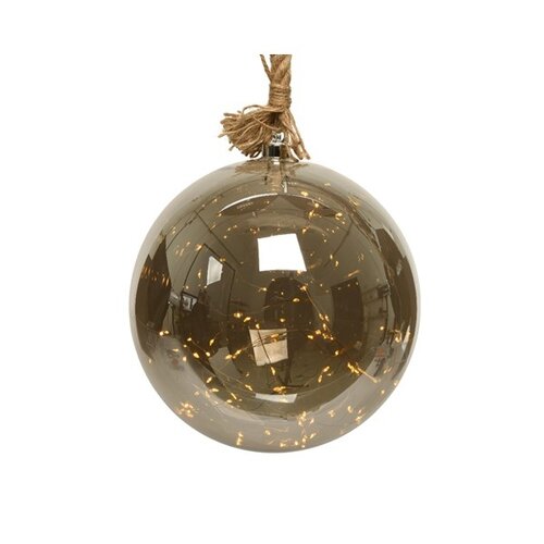 Warm White Micro LED Grey Glass Ball on Rope (XL) - image 1