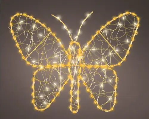 Micro LED Butterfly Metal Warm White Outdoor - image 1