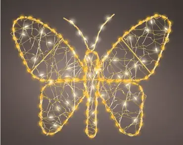 Micro LED Butterfly Metal Warm White Outdoor