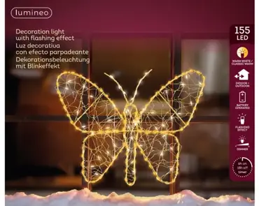 Micro LED Butterfly Metal Warm White Outdoor - image 3