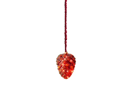 Red Pinecone Micro LED Rope Light - image 2