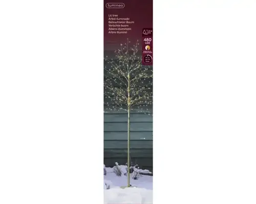 Micro LED tree Gold/Warm White 150cm 480L - image 2