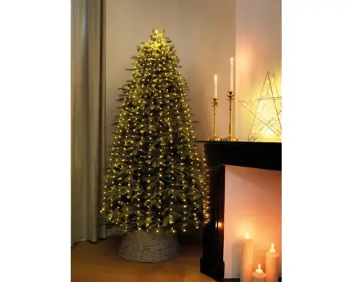 Micro LED Tree Light w/flash Warm White / Green Cable 210cm - image 2