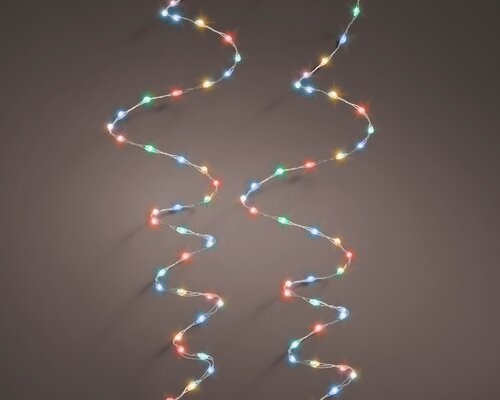 Micro LED Twinkle Extra Dense Wire Lights (Soft Multicoloured, Silver Cable) x567 (L15) - image 2
