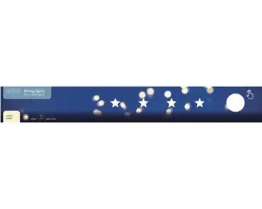 Micro LED Warm White w/ Stars / Silver 100L BO Indoor - image 4