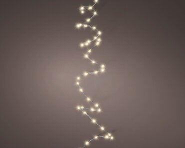 Micro Wire Extra Dense Battery String Lights (Warm White, Silver Wire) - image 1