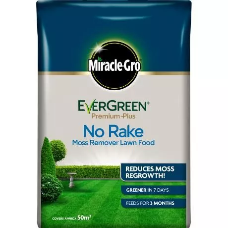 Miracle-Gro Premium-Plus No Rake Moss Remover Lawn Food (50sqm)