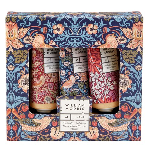 Morris At Home Strawberry Thief  Three Hand Creams, 3 x 30ml - image 1