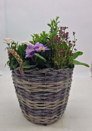 Mothers Day Large Wicker Basket 30cm