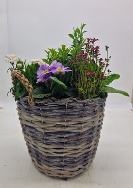 Mothers Day Large Wicker Basket 30cm