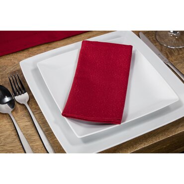 Napkins Red Glitter Set of 4 - image 2